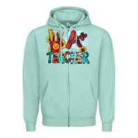 Seafoam a  teacher Zipper Hoodie - Zillion Design Studio