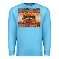 Ocean Blue firefighter dad Premium Sweatshirt - HRA Design Shop