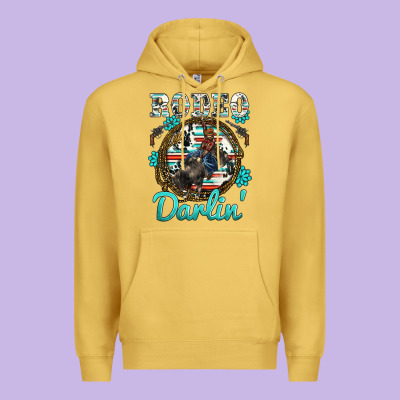 Rodeo Darling Premium Hoodie Designed By Barkaloodesign
