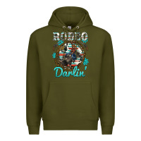 Army Green rodeo darling Premium Hoodie - BarkalooDesign