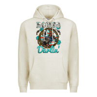 Oatmeal Heather rodeo darling Premium Hoodie - BarkalooDesign