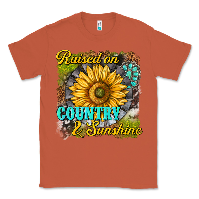 Raised On Country And Sunshine Classic Tee by texasbilliewilder | Teevron