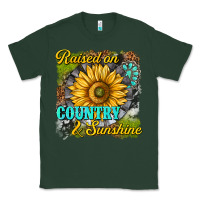 Sports Green raised on country and sunshine Classic Tee - texasbilliewilder