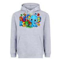 Heather Grey be kind autism elephant Heavyweight Hoodie - Zillion Design Studio