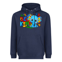Navy be kind autism elephant Heavyweight Hoodie - Zillion Design Studio