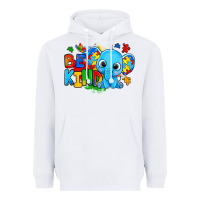 White be kind autism elephant Heavyweight Hoodie - Zillion Design Studio