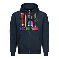 Navy my students are on point Zipper Hoodie - Zillion Design Studio