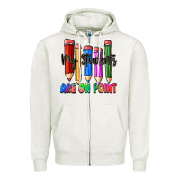 Oatmeal Heather my students are on point Zipper Hoodie - Zillion Design Studio
