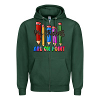 Sports Green my students are on point Zipper Hoodie - Zillion Design Studio