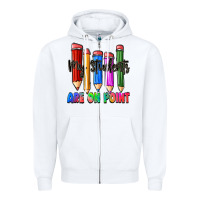 White my students are on point Zipper Hoodie - Zillion Design Studio