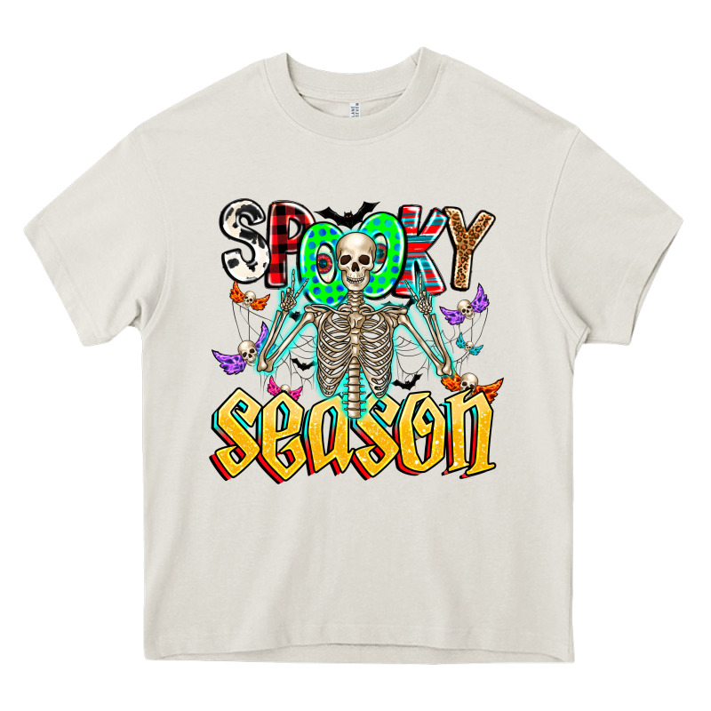 Spooky Season Heavy Core Tee by CowhideDigitalArt | Teevron