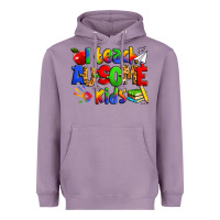 Lavender i teach ausome kids autism teacher Heavyweight Hoodie - Zillion Design Studio