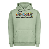 Pigment Oil Green i am au some Urban Hoodie - MaliasSmallBusiness