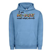 Pigment Pebble Blue i am au some Urban Hoodie - MaliasSmallBusiness