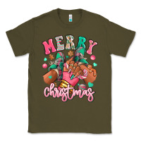 Army Green pink merry christmas black girl sneakers Classic Tee - RanaPortraitStore