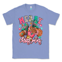 Colony Blue pink merry christmas black girl sneakers Classic Tee - RanaPortraitStore