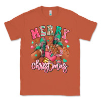 Copper pink merry christmas black girl sneakers Classic Tee - RanaPortraitStore