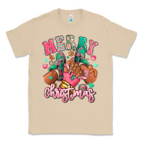 Mushroom pink merry christmas black girl sneakers Classic Tee - RanaPortraitStore