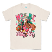 Natural pink merry christmas black girl sneakers Classic Tee - RanaPortraitStore