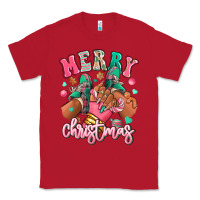 Red pink merry christmas black girl sneakers Classic Tee - RanaPortraitStore