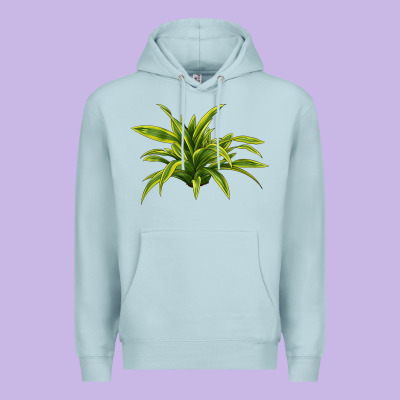 Lemon Lime Dracaena Leaf Premium Hoodie Designed By Lillyallendesigns