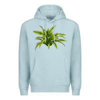 Blue Mist Lemon Lime Dracaena Leaf Premium Hoodie - LillyAllenDesigns