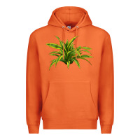 Carrot Lemon Lime Dracaena Leaf Premium Hoodie - LillyAllenDesigns