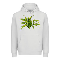 Dove Grey Lemon Lime Dracaena Leaf Premium Hoodie - LillyAllenDesigns