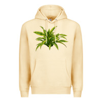 Pina Colada Lemon Lime Dracaena Leaf Premium Hoodie - LillyAllenDesigns