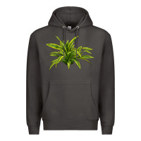 Smoke Lemon Lime Dracaena Leaf Premium Hoodie - LillyAllenDesigns