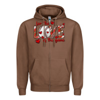 Chestnut for the love of the game baseball Zipper Hoodie - texasbilliewilder