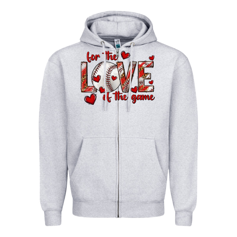 For The Love Of The Game Baseball Zipper Hoodie by texasbilliewilder | Teevron