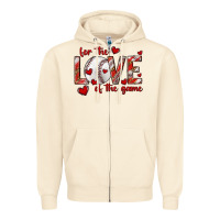 Sandshell for the love of the game baseball Zipper Hoodie - texasbilliewilder