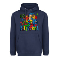 Navy it's ok to be different autism trex Heavyweight Hoodie - Zillion Design Studio