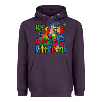 Plum it's ok to be different autism trex Heavyweight Hoodie - Zillion Design Studio