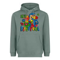 Sage it's ok to be different autism trex Heavyweight Hoodie - Zillion Design Studio