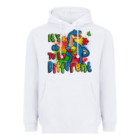White it's ok to be different autism trex Heavyweight Hoodie - Zillion Design Studio