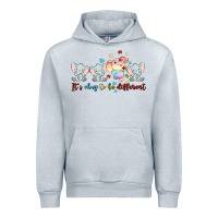 Heather Grey it's okay to be different Urban Hoodie - MaliasSmallBusiness