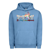Pigment Pebble Blue it's okay to be different Urban Hoodie - MaliasSmallBusiness