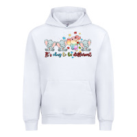 White it's okay to be different Urban Hoodie - MaliasSmallBusiness