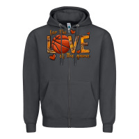 Smoke for the love of the game basketball Zipper Hoodie - texasbilliewilder