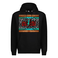 Black leopard lightning bolt mimi mother's day Premium Hoodie - Jasminsmagicworld