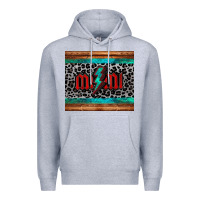 Heather Grey leopard lightning bolt mimi mother's day Premium Hoodie - Jasminsmagicworld