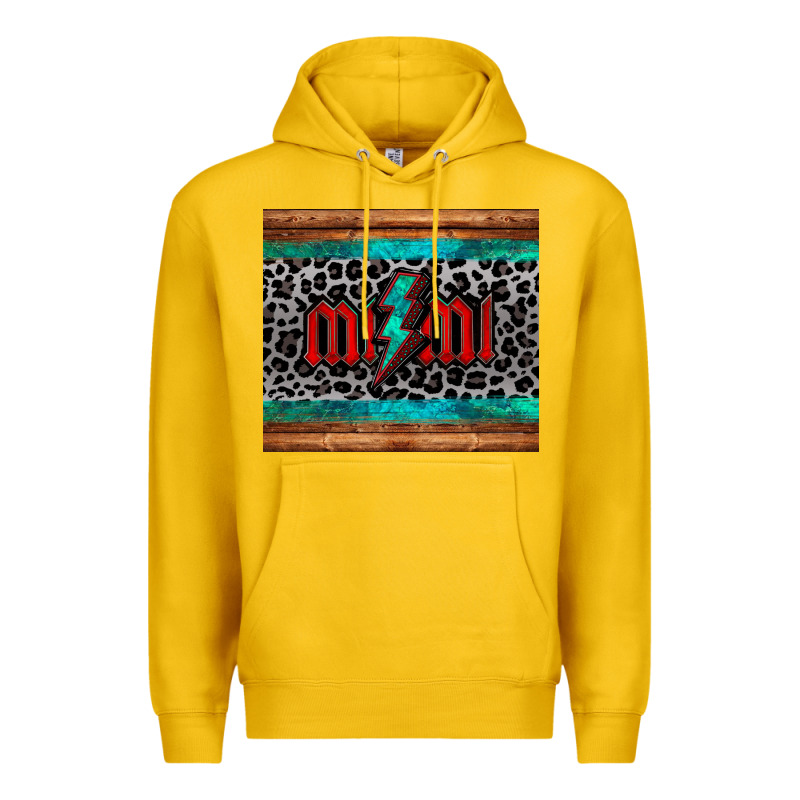Leopard Lightning Bolt Mimi Mother's Day Premium Hoodie by Jasminsmagicworld | Teevron