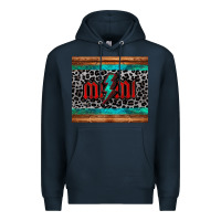 Navy leopard lightning bolt mimi mother's day Premium Hoodie - Jasminsmagicworld