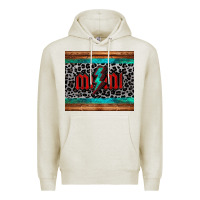 Oatmeal Heather leopard lightning bolt mimi mother's day Premium Hoodie - Jasminsmagicworld