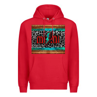 Red leopard lightning bolt mimi mother's day Premium Hoodie - Jasminsmagicworld