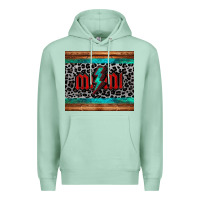 Seafoam leopard lightning bolt mimi mother's day Premium Hoodie - Jasminsmagicworld