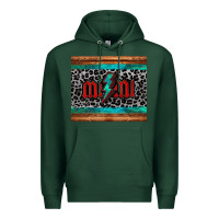 Sports Green leopard lightning bolt mimi mother's day Premium Hoodie - Jasminsmagicworld