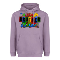 Lavender my brother is ausome autism Heavyweight Hoodie - Zillion Design Studio